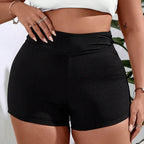 Damen Sportliche Badeshorts mit elastischem Bund und praktischen Taschen R&B