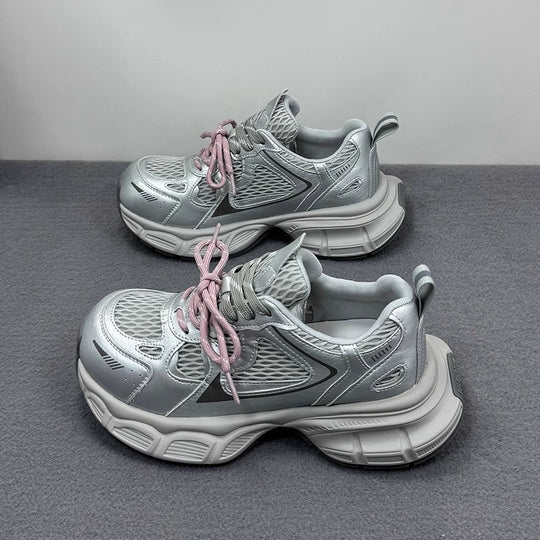 Damen Sportliche Sneakers mit atmungsaktiver Mesh-Oberfläche von R&B