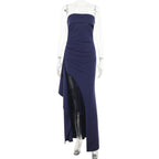 Damen Elegant Wickelmaxikleid R&B