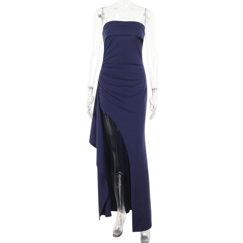 Damen Elegant Wickelmaxikleid R&B