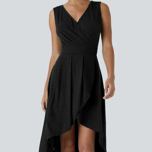 Damen Wickelkleid mit asymmetrischem Saum und elegantem Schnitt R&B