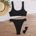 Damen Bikini-Set mit modischem hochgeschnittenem Höschen und figurformendem Oberteil R&B