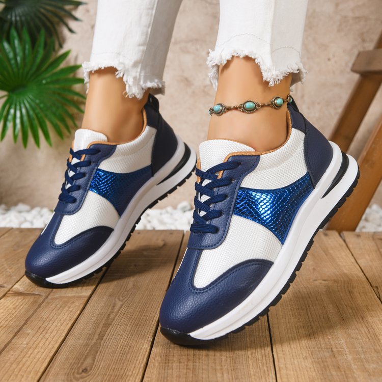 Damen modische Sneaker mit atmungsaktiver Oberflächenstruktur und leichtgewichtiger Dämpfung R&B