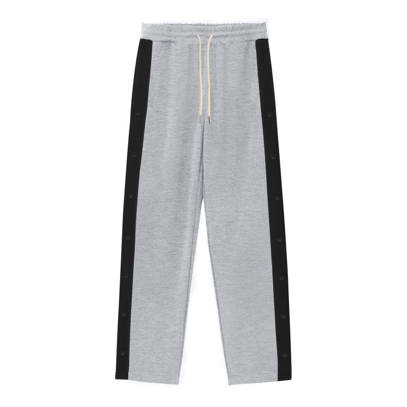 Damen Sportliche Freizeitpants mit Druckknöpfen an den Seiten R&B