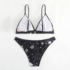 Damen Triangel-Bikini mit einzigartigem Sternenmuster R&B