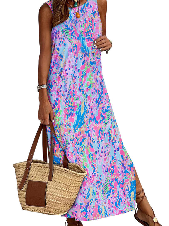 Damen Maxikleid mit floralem Muster und lässigem Schnitt R&B