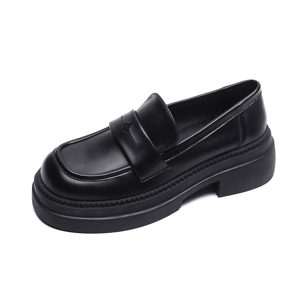 Damen Mokassins mit modischem Plateau und eleganter Schnalle R&B