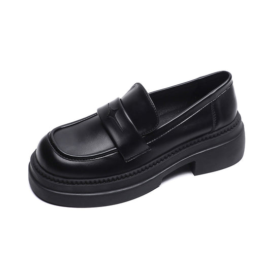 Damen Mokassins mit modischem Plateau und eleganter Schnalle R&B