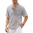 Herren Leichte Kurzarm-Hemd R&B