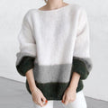 Damen modischer Strickpullover mit weichem Material und lässigem Schnitt R&B
