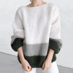 Damen modischer Strickpullover mit weichem Material und lässigem Schnitt R&B