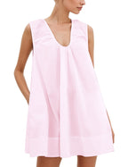 Damen Lässiges Sommerkleid mit Rüschen-Ausschnitt R&B