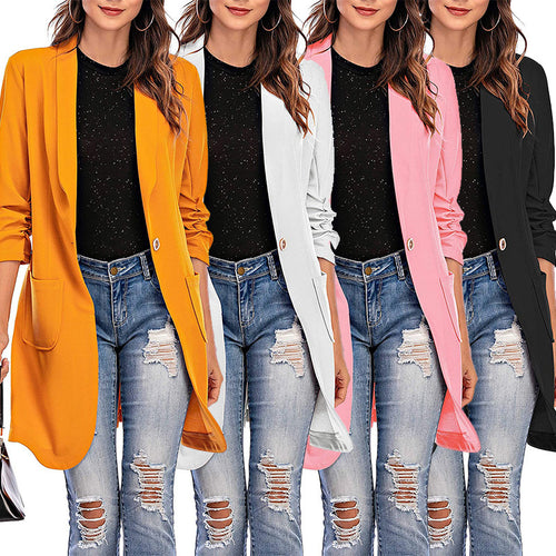 Damen Stretchiger Blazer mit modernem Schnitt und Taschen R&B