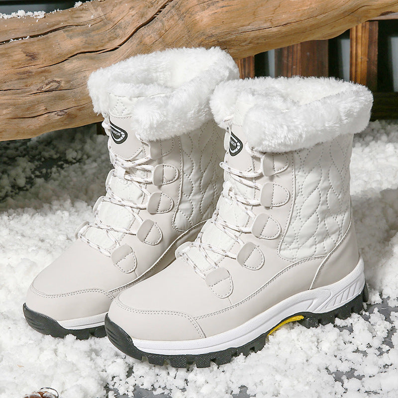 Damen Isolierte Winterstiefel mit rutschfester Sohle und kuscheligem Warmfutter R&B