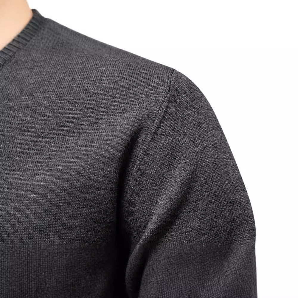 Herren Strickpullover aus hochwertiger Baumwollmischung mit angenehmer Passform