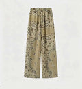 Damen nan weit geschnittene Palazzo-Hose mit Paisley-Print und elastischem Bund R&B