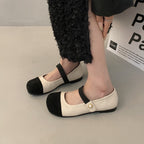 Damen Ballerinas mit elegantem Riemchen und modischer Perlenverzierung R&B