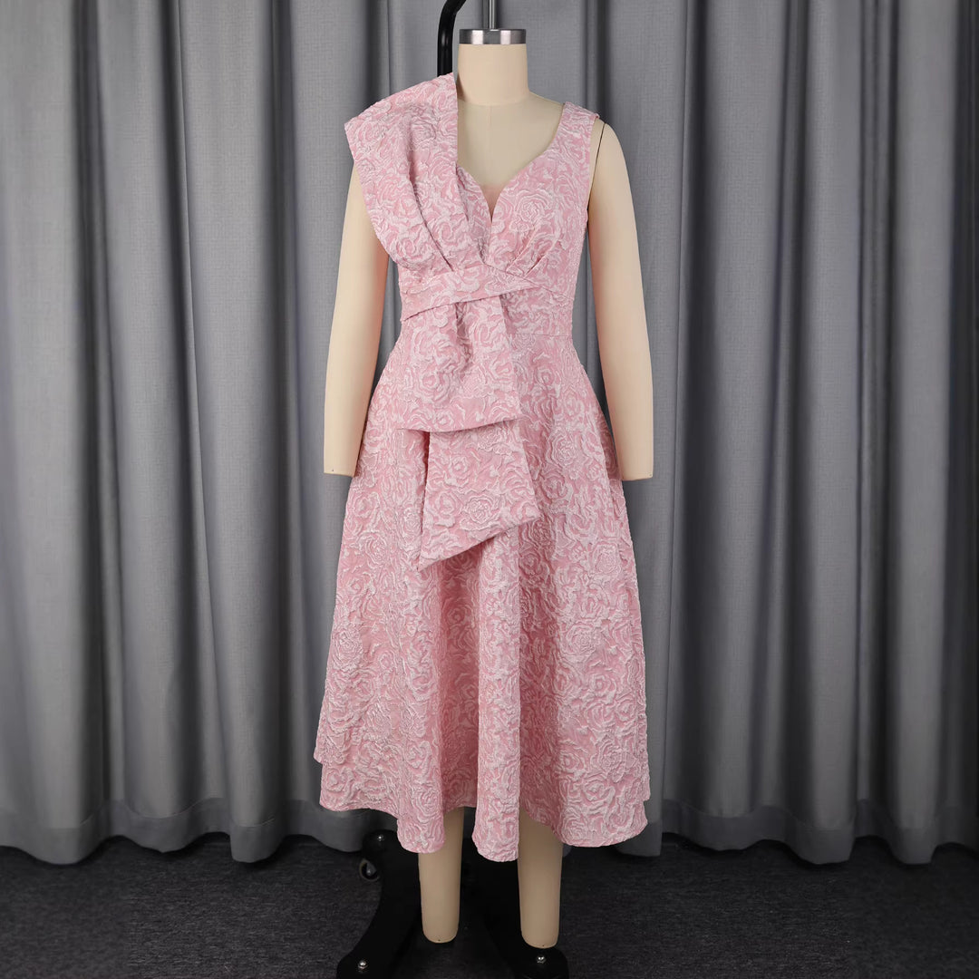Damen Hochwertiges Abendkleid mit romantischen Blumenapplikationen R&B