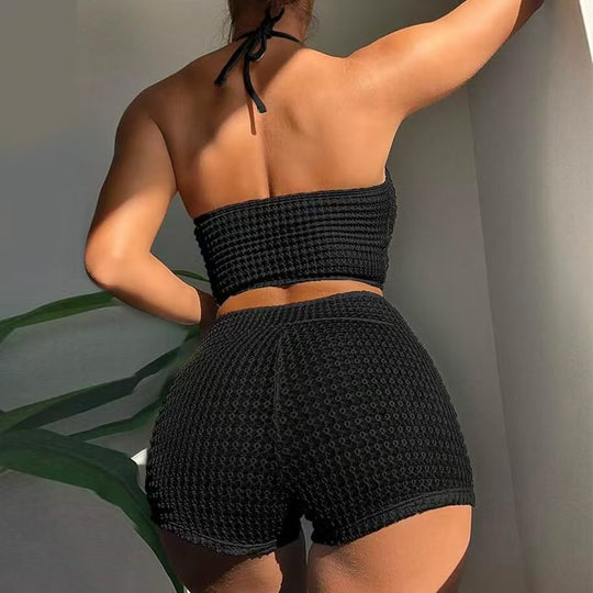 Damen Bikini-Set mit modischem Knotendesign und bequemem Höschen R&B
