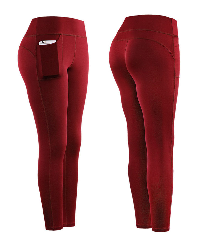 Damen Hochleistungs-Leggings mit praktischen Seitentaschen R&B