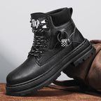 Damen robuste High-Top Stiefel mit atmungsaktivem Rippenkragen und rutschfester Sohle R&B
