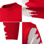 Herren modischer Strickpullover mit asymmetrischem Farbdesign und hohem Komfort R&B