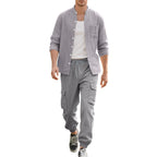Herren lässige Hemdjacke mit hochwertigem Baumwollmix und praktischen Taschen R&B