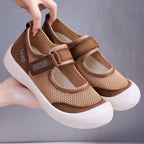 Damen Bequeme Freizeit-Sandalen mit verstellbarem Klettverschluss und atmungsaktivem Obermaterial