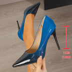 Damen elegante spitze High Heels mit glänzendem Finish und hohem Absatz R&B