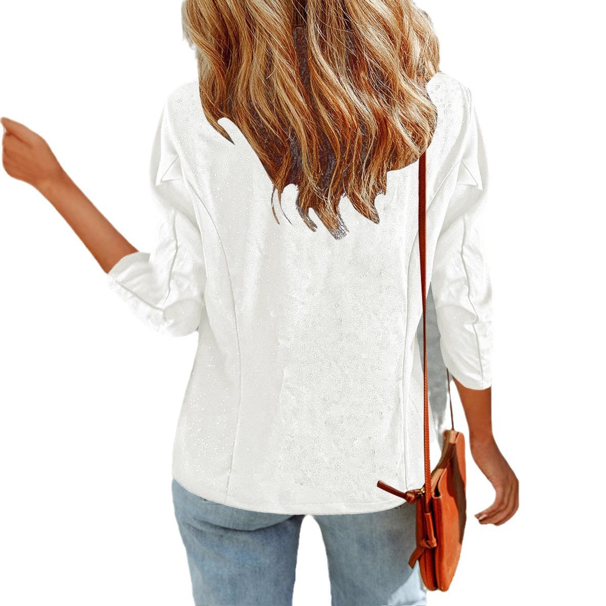 Damen Glitzer Blazerjacke mit femininer Silhouette und elegantem Revers R&B