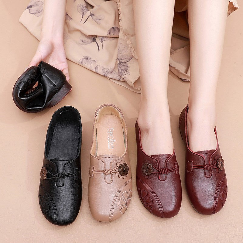 Damen Komfortable Ballerinas mit dekorativem Knotendesign R&B