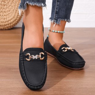 Damen Mokassins mit elegantem Schmuckdetail und rutschfester Sohle R&B