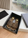 Damen Zehentrenner mit elegantem Leopardenmuster und modischem Riemendesign R&B