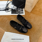 Damen Elegante und bequeme Mary Jane Ballerinas mit modischem Riemen und hochwertiger Leder-Oberfläche R&B
