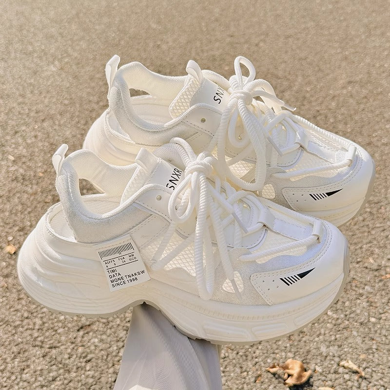 Damen Laufsneaker mit atmungsaktiver Mesh-Oberfläche und flexibler Sohle