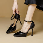 Damen elegante Pumps mit schmalem Riemen und spitz zulaufendem Design