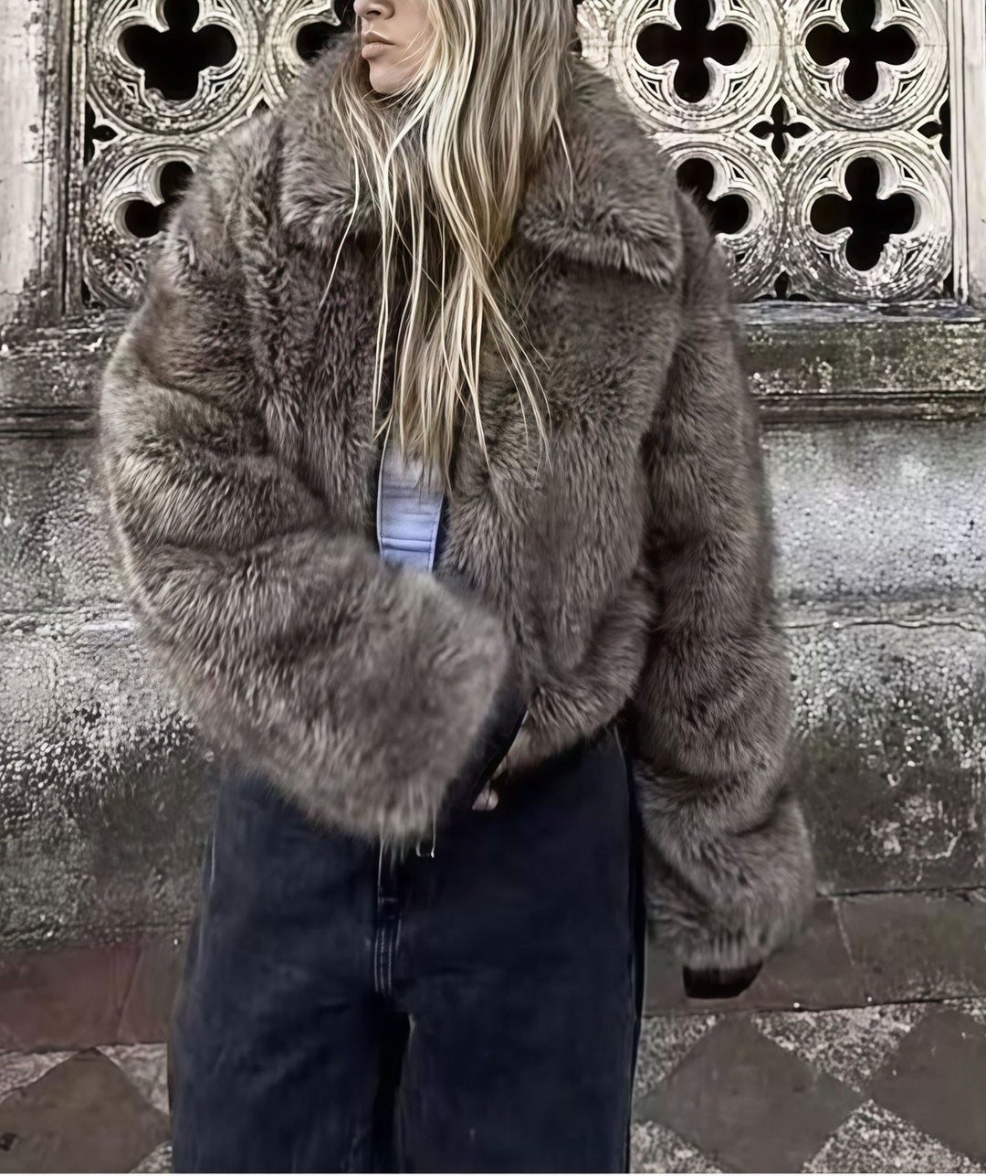 Damen Militärisch inspiriere Kurzjacke R&B