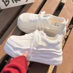 Damen Trendige Sneakers mit luftiger Mesh-Oberfläche und ergonomischer Plateau-Sohle R&B