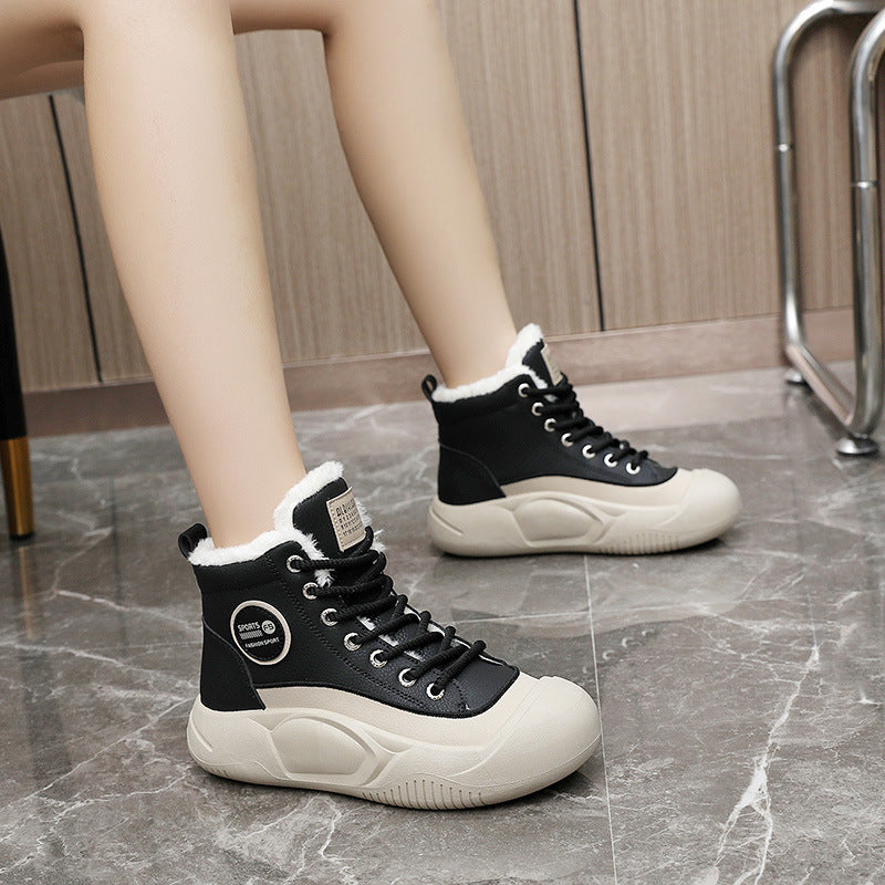 Damen Hochkomfortable Winter Sneakers mit isolierendem Fleece-Futter R&B