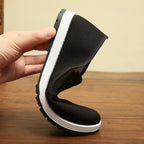 Damen Bequeme Slip-On Freizeitschuhe aus elastischem Material R&B
