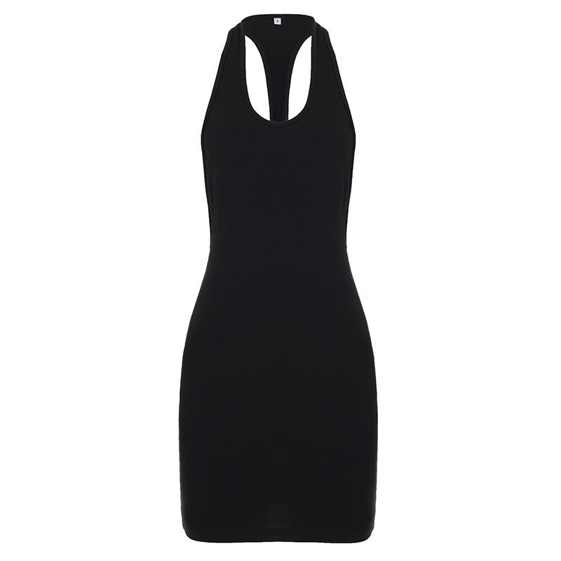 Damen figurbetontes Sportkleid mit Racerback-Design R&B