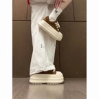 Damen Modische Plateau Sneakers mit weicher Sohle und lässigem Design
