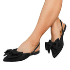 Damen Slingback-Schuhe mit dekorativen Schleifen und atmungsaktiver Sohle R&B
