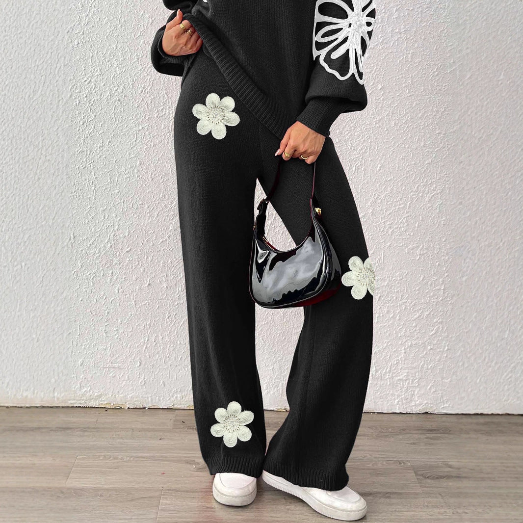 Damen Weite Strickhose R&B