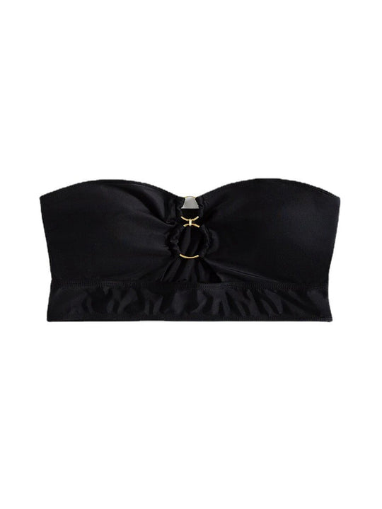Damen Bandeau-Bikini-Oberteil mit elegantem Ringdetail R&B