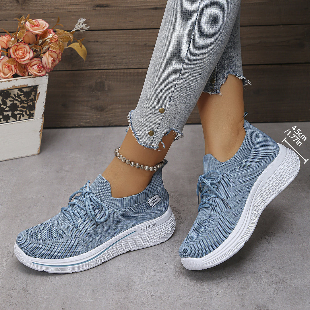 Damen Sportliche Sneakers mit elastischem Kragen und atmungsaktiver Mesh-Oberfläche R&B