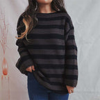 R&B | Gestreifter Strickpullover Mit Sanften Farben