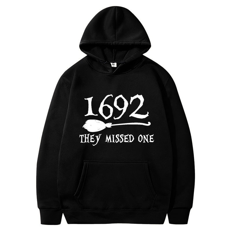 Damen Kapuzenpullover mit kreativem Halloween-Motiv und lockerer Passform R&B