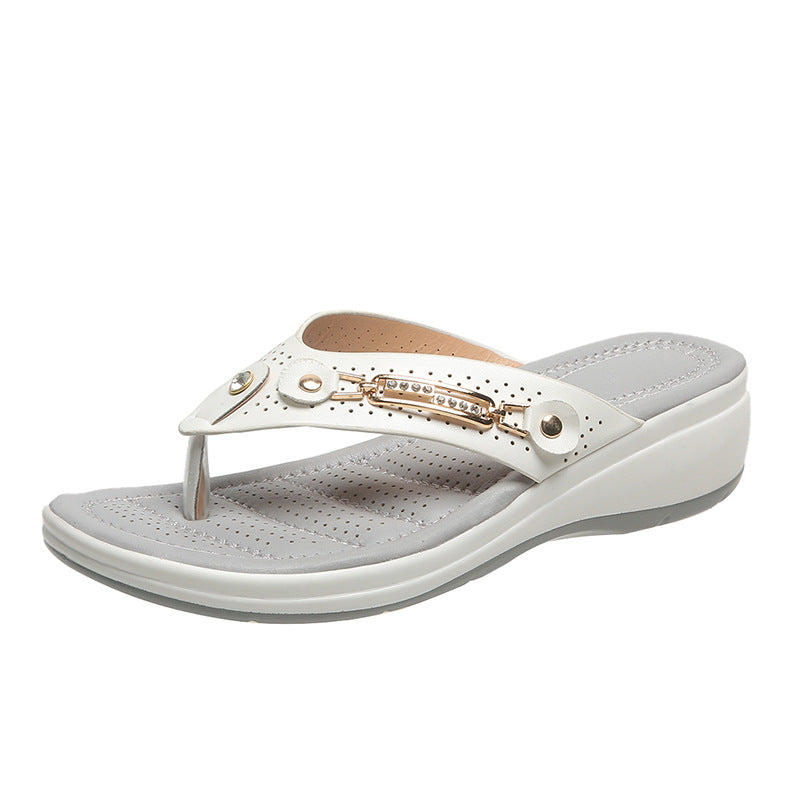 Damen Wedge-Sandaletten mit präziser Fußbetttechnologie und stilvollem Riemendesign R&B