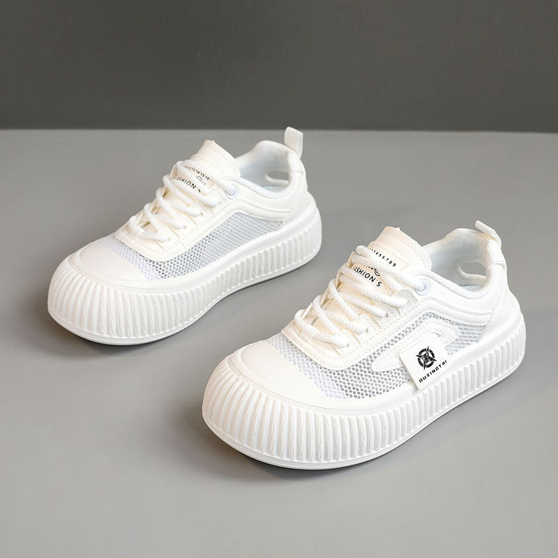 Damen Sportliche Sneaker mit atmungsaktiver Mesh-Oberfläche und verstärkter Sohle R&B